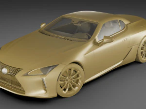 lexus lc500 convertible 2020 3D Model