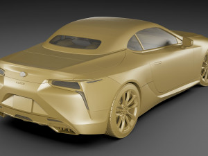 lexus lc500 convertible 2020 Model 3D