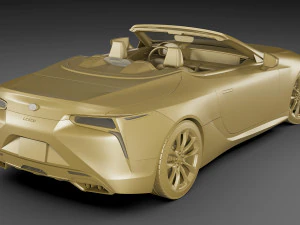 lexus lc500 convertible 2020 3D Model