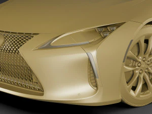 lexus lc500 convertible 2020 3D Model