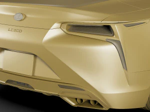 lexus lc500 convertible 2020 3D Model