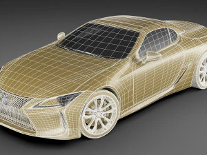 lexus lc500 convertible 2020 3D Model