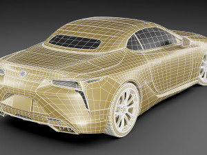 lexus lc500 convertible 2020 Model 3D
