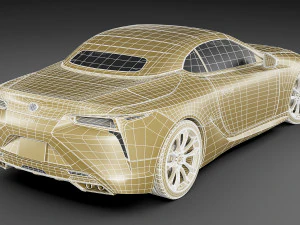 lexus lc500 convertible 2020 3D Model