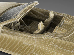 lexus lc500 convertible 2020 3D Model