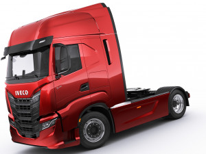 iveco s-way 2020 with trailer 3D Модель