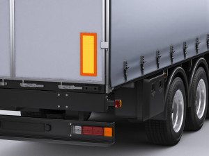 iveco s-way 2020 with trailer 3D Модель