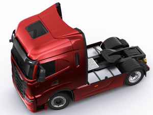 iveco s-way 2020 with trailer 3D Модель