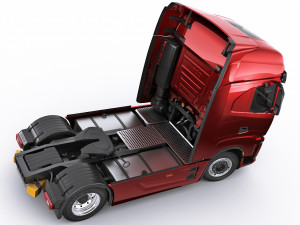 iveco s-way 2020 with trailer 3D Модель