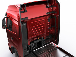 iveco s-way 2020 with trailer 3D Модель