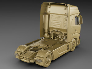 iveco s-way 2020 with trailer 3D Модель