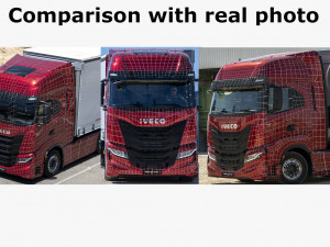 iveco s-way 2020 with trailer 3D Модель