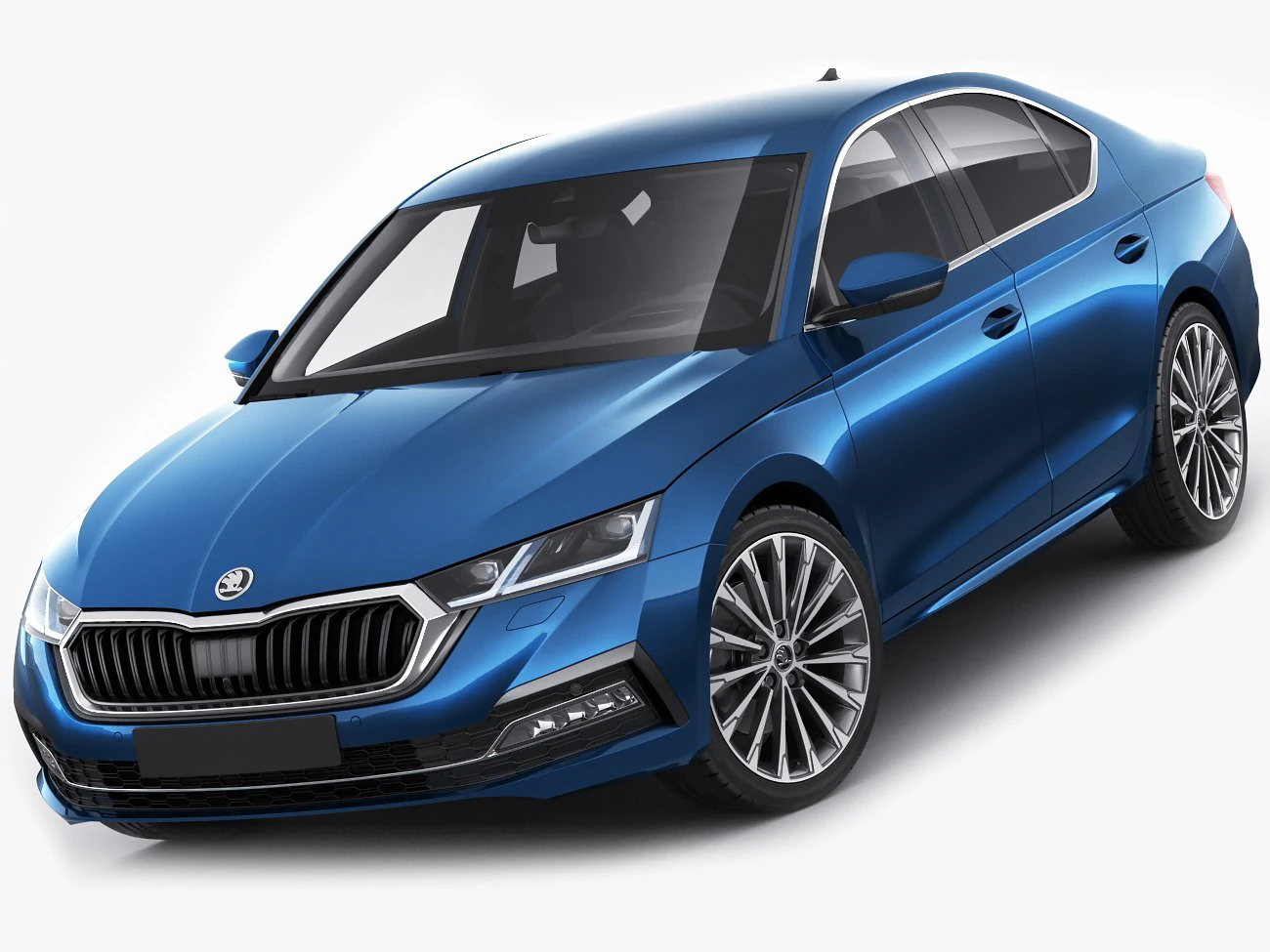 skoda octavia 2020 3D Model .c4d .max .obj .3ds .fbx .stl .blend 