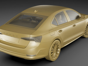 skoda octavia 2020 3D-Modell