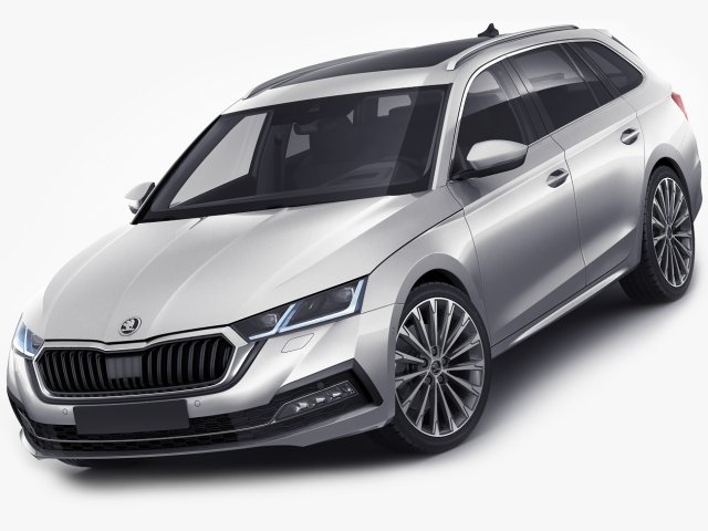 skoda octavia combi 2020 3D मॉडल .c4d .max .obj .3ds .fbx .stl .blend 