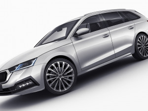 skoda octavia combi 2020 3D मॉडल