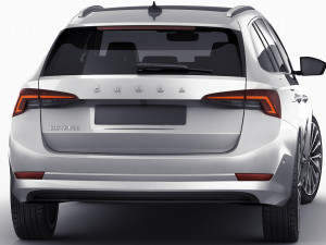 skoda octavia combi 2020 3D मॉडल