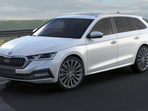 skoda octavia combi 2020 3D मॉडल