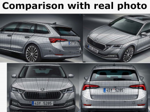 skoda octavia combi 2020 3D मॉडल