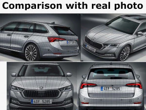 skoda octavia combi 2020 3D Model