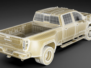 gmc sierra denali 3500hd 2020 Model 3D