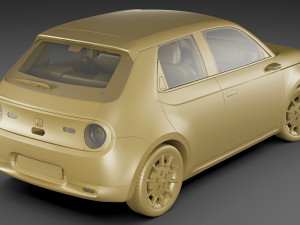 honda e 2020 3D-Modell