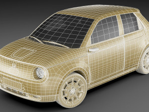 honda e 2020 3D-Modell