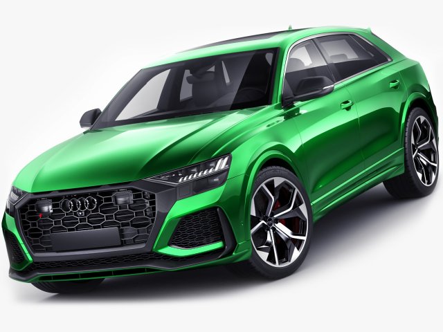 audi rs q8 2020 3Dモデル .c4d .max .obj .3ds .fbx .stl .blend 