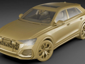 audi rs q8 2020 3Dモデル