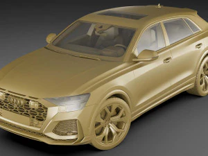 audi rs q8 2020 3D Model