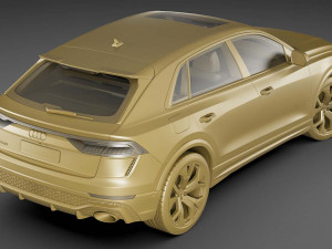 audi rs q8 2020 3Dモデル