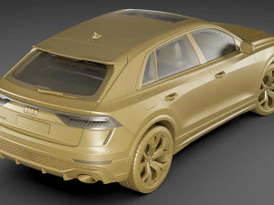 audi rs q8 2020 3D Model