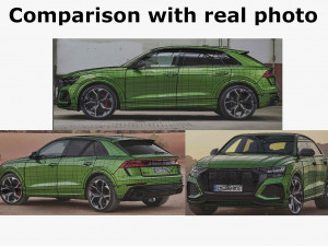 audi rs q8 2020 3Dモデル