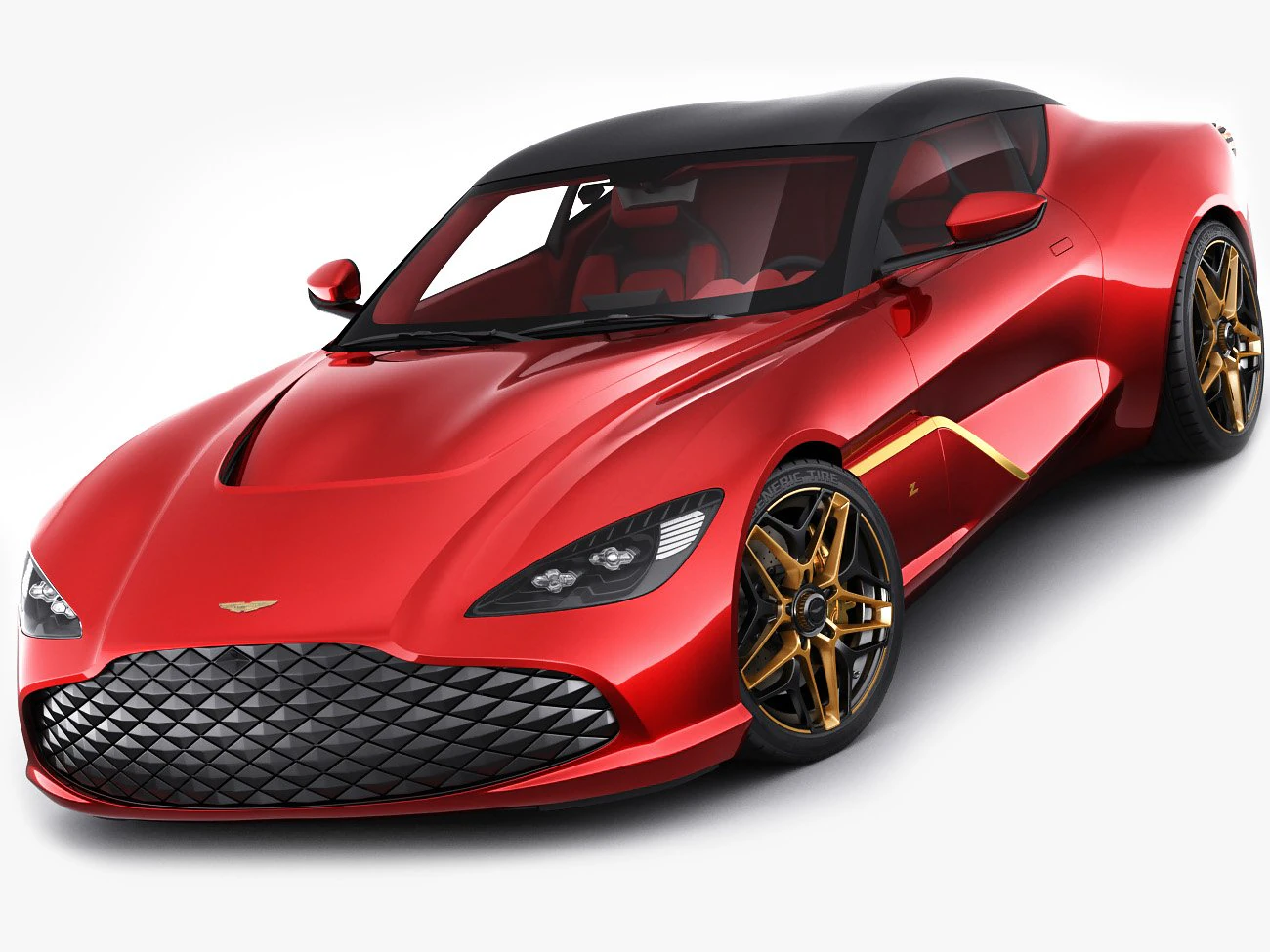 aston martin dbs gt zagato 2020 3D Model .c4d .max .obj .3ds .fbx .stl .blend