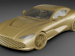 aston martin dbs gt zagato 2020 3D Model