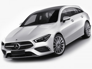 mercedes cla shooting break 2020 3D Model
