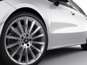 mercedes cla shooting break 2020 3D Model