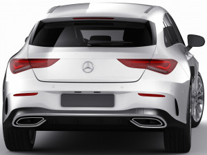 mercedes cla shooting break 2020 3D Model