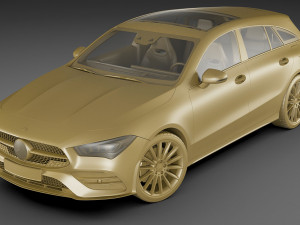 mercedes cla shooting break 2020 3D Model