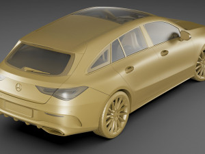 mercedes cla shooting break 2020 3D Model
