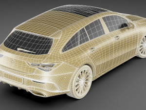 mercedes cla shooting break 2020 3D Model