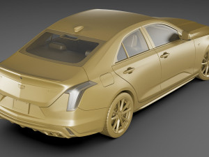 cadillac ct4-v 2020 Modèle 3D
