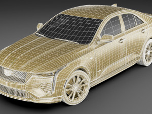cadillac ct4-v 2020 Modèle 3D
