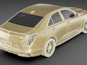 cadillac ct4-v 2020 3D Model