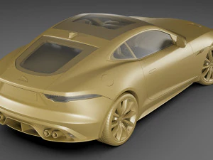 jaguar f-type 2020 3D Model
