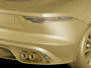 jaguar f-type 2020 3D Model