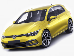 vw golf 2020 Model 3D