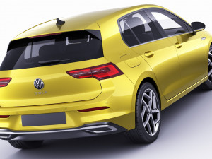vw golf 2020 Model 3D