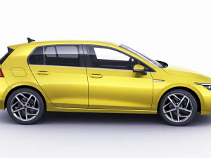vw golf 2020 3D Model