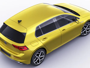 vw golf 2020 3D Model